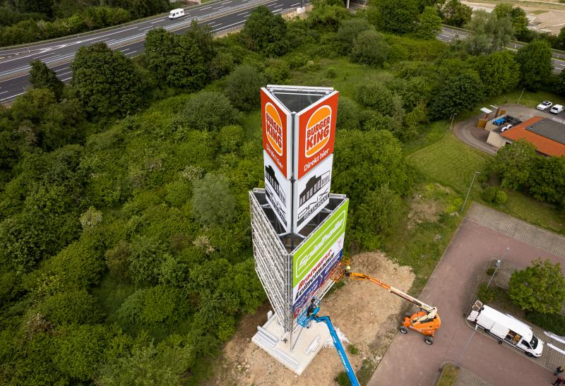 Werbepylon - Autohof Northeim
